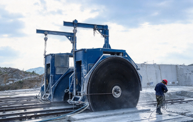 large-diameter circular blade engineered for cutting massive